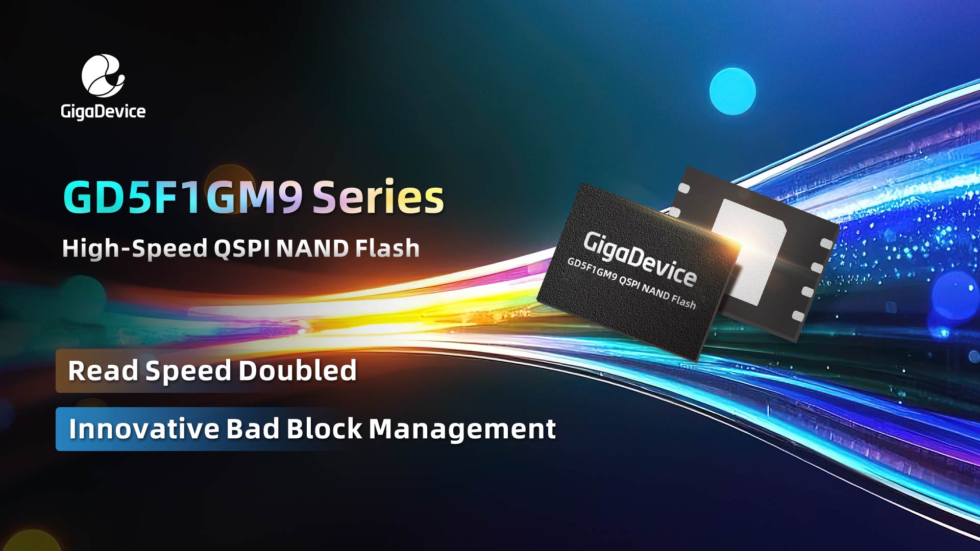 GigaDevice's GD5F1GM9 Series High-Speed QSPI